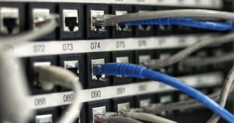 Clean cable management under a home office desk