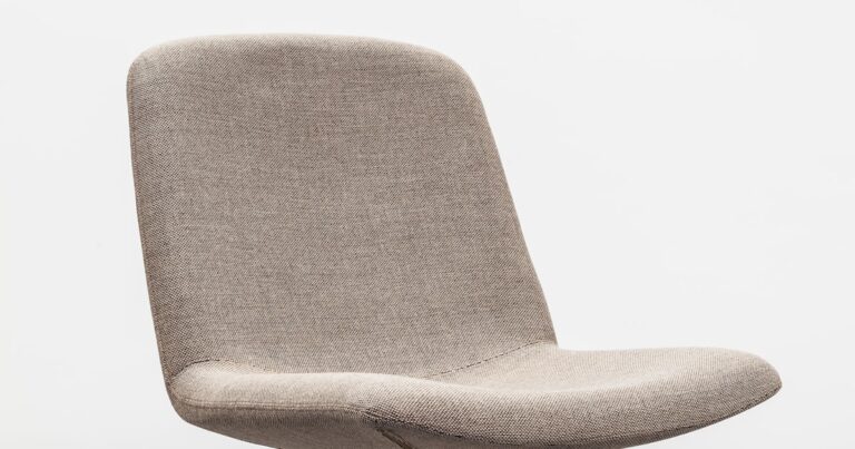 Ergonomic chair at a home office desk