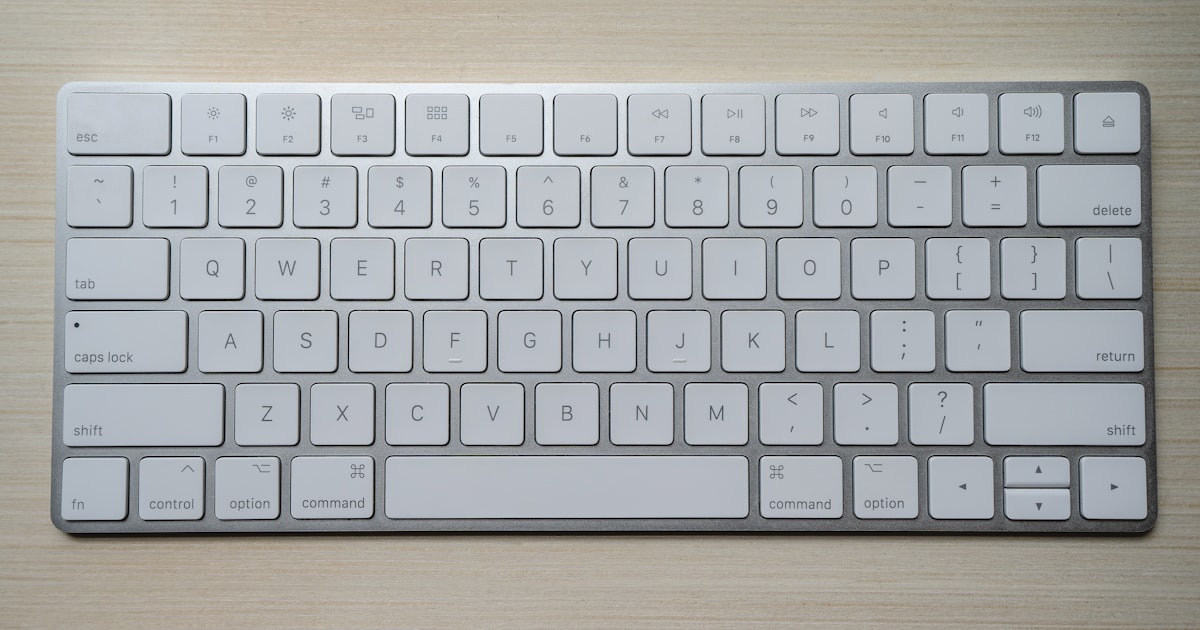 Mechanical keyboard on a desk for programming